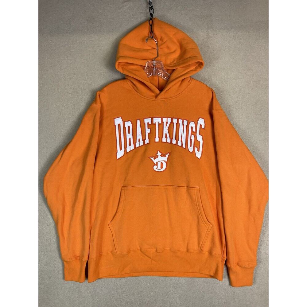 Just Don x Draftkings Hoodie Mens Orange Small Pullover Sweater Adult